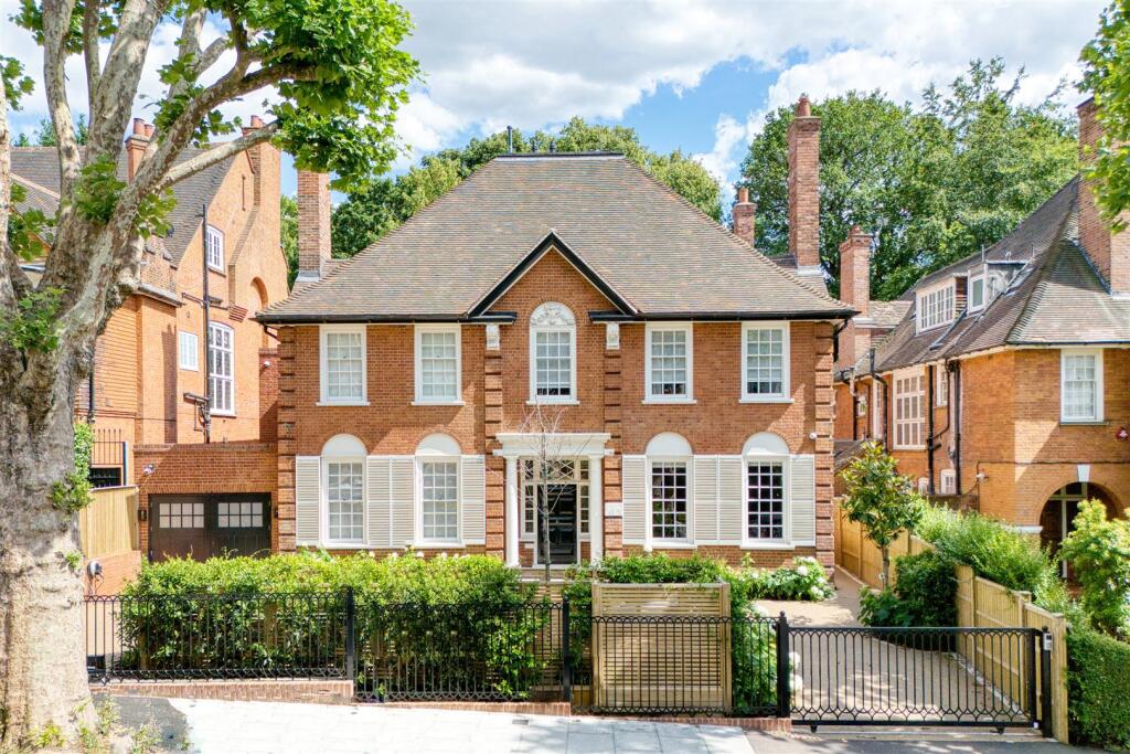 Brick house exterior in a London residential neighbourhood