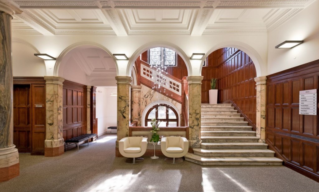 A communal hallway in a London mansion block, which will require maintenance, and impact service charge costs